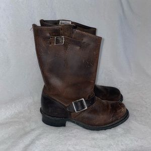 Frye Boots Size 6 Dark Brown. Style# 774001    ENGINEER BIKER MOTORCYCLE